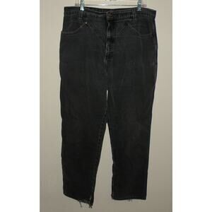 Vintage Ozark Mountain Women’s Straight Fit Jeans 36 x 30 Faded Black High Waist